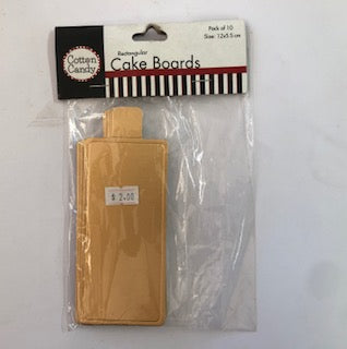 CAKE BOARDS GOLD PK10 13X4CM