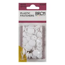 PLASTIC FASTENERS PK12 WHITE
