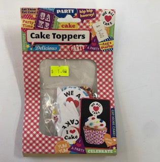 CAKE TOPPERS ASST 40PC