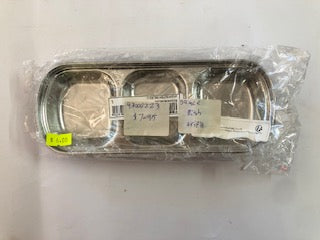 SAUCE DISH S/S TRIPLE LGE