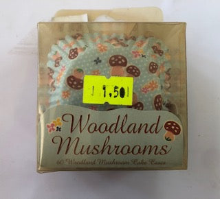 CAKE CASES 60PC MUSHROOMS