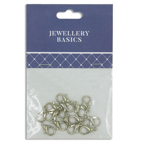 LOBSTER CLAMP 11MM 14PC DARK SILVER