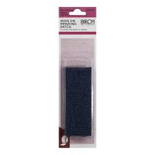 IRON ON MENDING PATCH BLACK