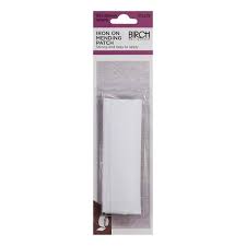 IRON ON MENDING PATCH WHITE