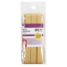 BIAS BINDING 12MM X 5M FAWN