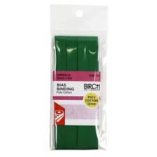 BIAS BINDING 12MM X 5M BOTTLE GREEN