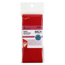 BIAS BINDING 12MM X 5M RED