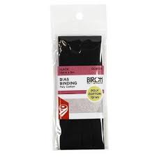 BIAS BINDING 12MM X 5M BLACK