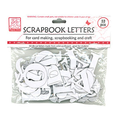 LETTERS WHITE 53PC