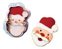 XMAS SANTA COOKIE CUTTER 2PK