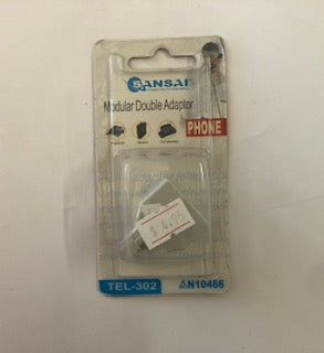TELEPHONE MODULAR DOUBLE ADAPTOR