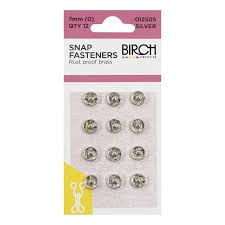 PRESS STUDS SILVER 7MM