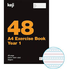 A4 EXERCISE BOOK YEAR 1 48PG