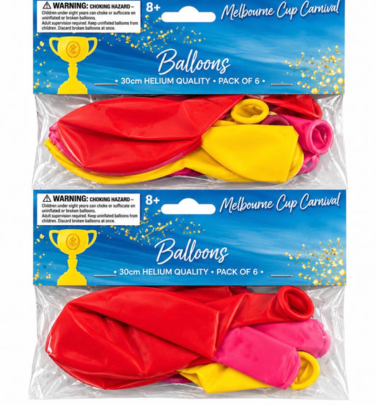 MELBOURNE CUP BALLOONS PK6