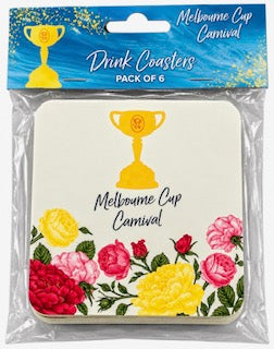 MELBOURNE CUP DRINK COASTERS PK6
