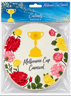 MELBOURNE CUP CUTOUTS PK6