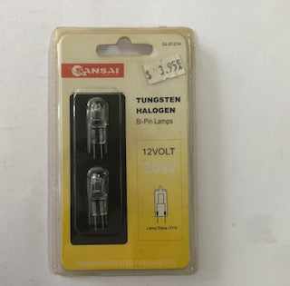 HALOGEN LAMPS 20W 2PC