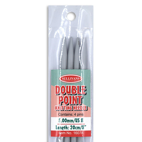 KNITTING NEEDLES DBL PT 5.00MM