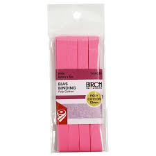 BIAS BINDING 12MM X 5M PINK