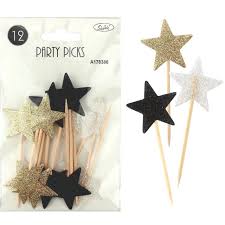 GLITTER PICKS BLACK