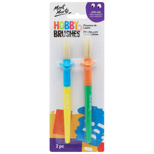 HOBBY BRUSH W/REST 2PC KIDS