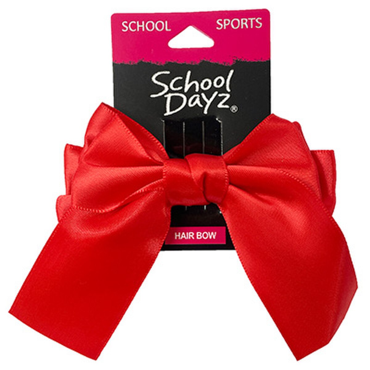 SCHOOL DAYZ HAIR TIE BOW RED