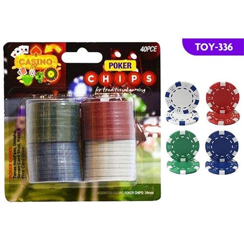 POKER CHIPS 40PC