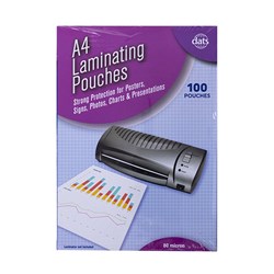 LAMINATING POUCHES A4 PK100