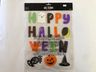 HAPPY HALLOWEEN CLING DECO
