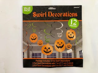 PUMPKIN FOIL SWIRLS PK12