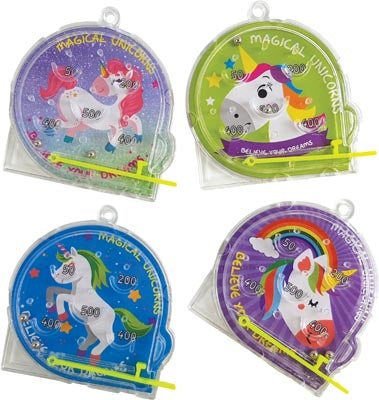 PARTY FAVOURS UNICORN PIN BALL 4PC