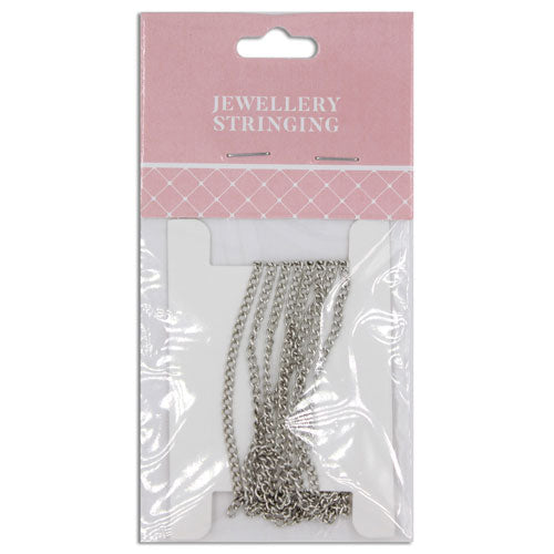 CHAIN TWISTED OVAL LINK 1M DK SILVER