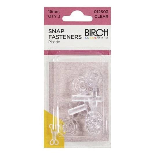 SNAP FASTENERS PLASTIC PK6