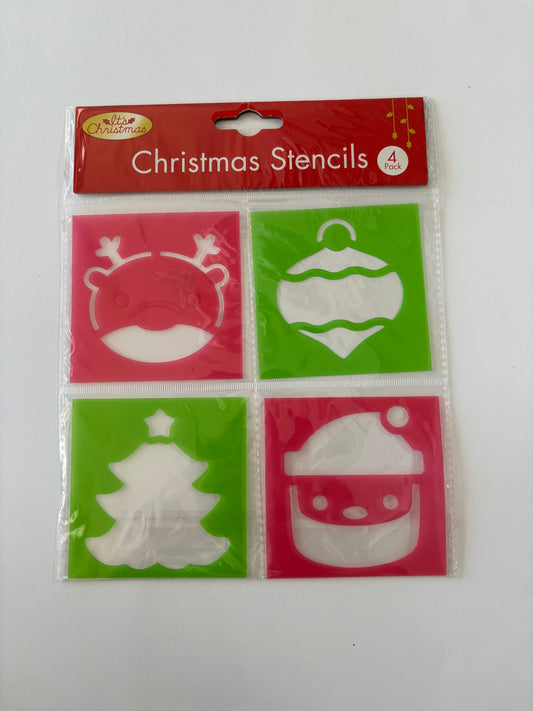 XMAS STENCILS 4PK