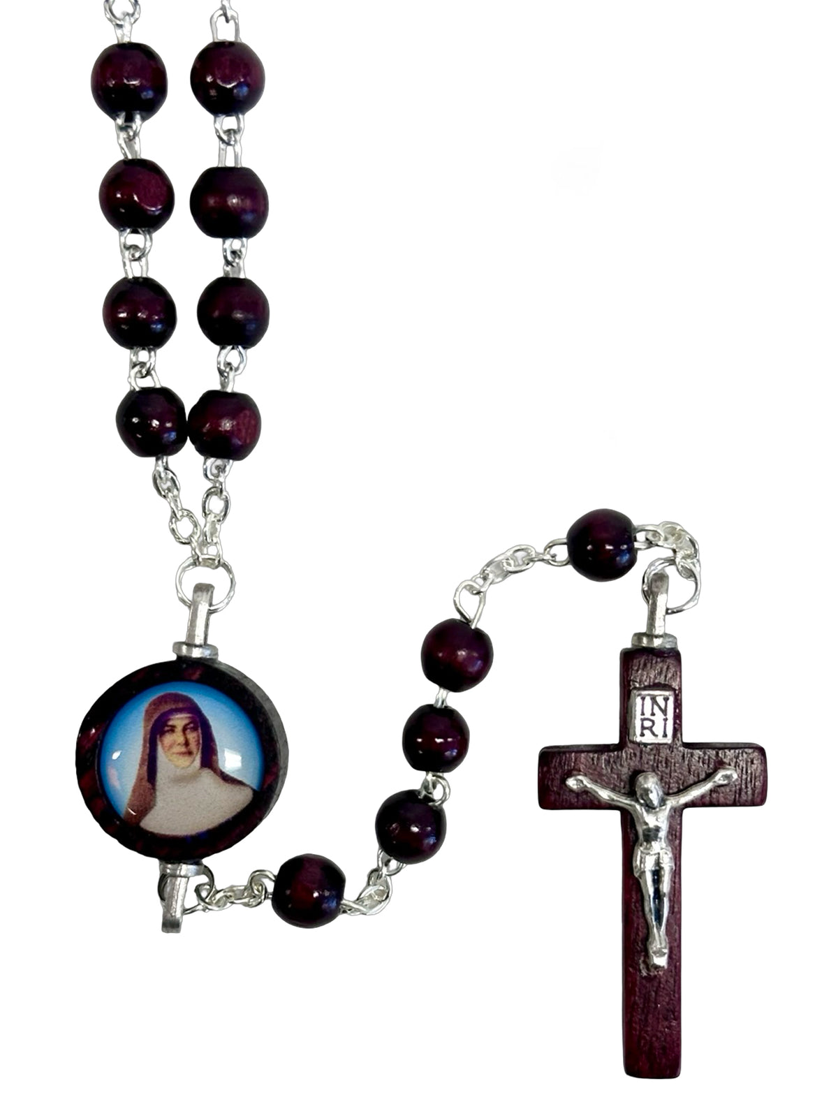 ROSARY BEADS WOOD MARY MACKILLOP