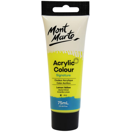 STUDIO ACRYLIC PAINT 75ML LEMON YELLOW