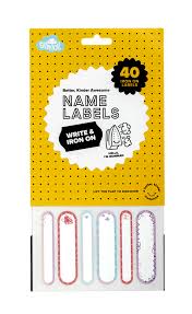 WRITE & IRON ON NAME LABELS PINK
