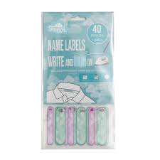WRITE & IRON ON NAME LABELS TEAL