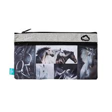 PENCIL CASE RECT Z ZIP HORSES