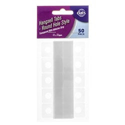 TAB HANGSELL SELF ADHESIVE 22X32MM RND H