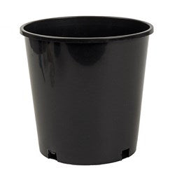 GROWERS POT BLACK 22X21CM