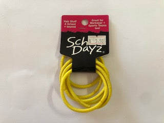 SCHOOL DAYZ HAIR TIES THICK YELLOW