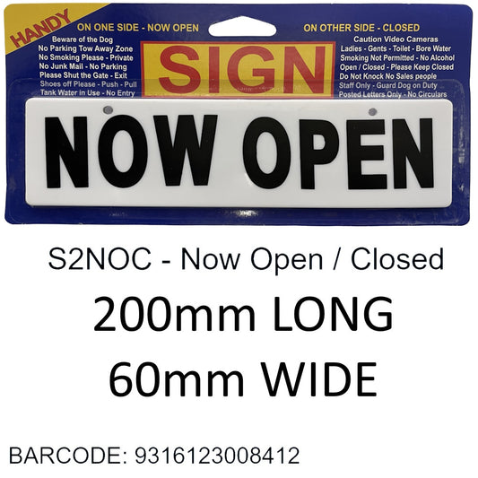 SIGNS MEDIUM CLOSED