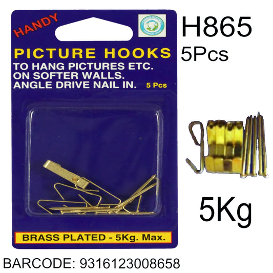 PICTURE HOOKS 5PC 5KG