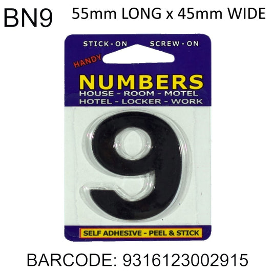 NUMBERS ADHESIVE 9