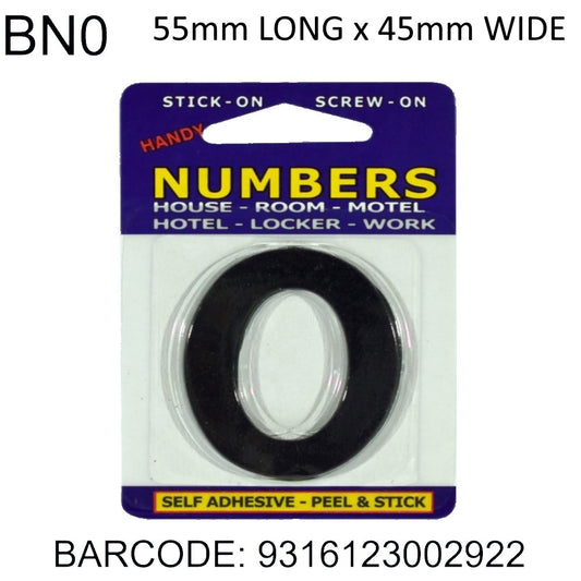 NUMBERS ADHESIVE 0