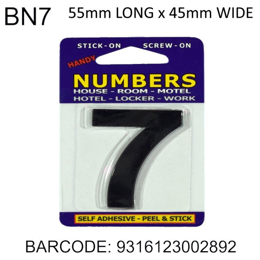 NUMBERS ADHESIVE 7
