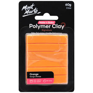 MAKE N BAKE POLYMER CLAY 60G ORANGE