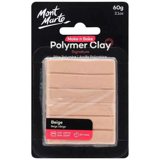 MAKE N BAKE POLYMER CLAY 60G BEIGE