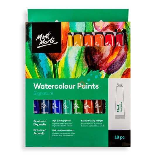 WATERCOLOUR PAINT SET 18PC X 12ML